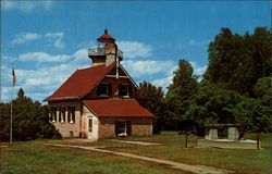 Eagle Bluff Lighthouse Fish Creek, WI Postcard Postcard