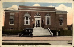 Post Office Clarksville, TX Postcard Postcard