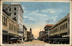 Franklin Street Waco, TX Postcard Postcard