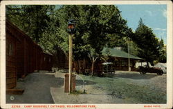 Camp Roosevelt Cottages, Yellowstone Park Wisconsin Yellowstone National Park Postcard Postcard