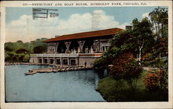 Refectory and Boat House, Humboldt Park, Chicago, Ill Postcard