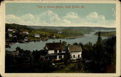 View of Eastern Harbor South Bristol, ME Postcard Postcard