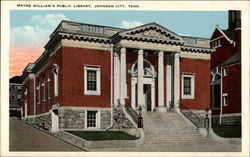 Wayne William's Public Library, Johnson City, Tenn Postcard