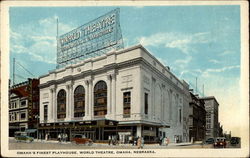 World Theatre Omaha, NE Postcard Postcard