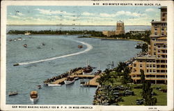 Mid-winter Regatta, Miami Beach, Fla Postcard