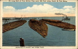 Waterline in Harbor Postcard