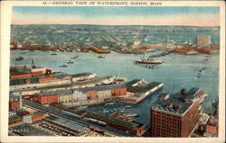 General view of waterfront Postcard