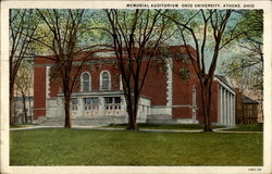 Memorial Auditorium, Ohio University, Athens, Ohio Postcard Postcard