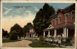 "Cottages" State School Coldwater, MI Postcard Postcard