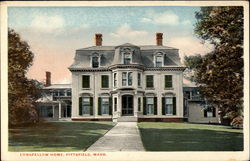 Longfellow Home, Pittsfield, Mass Postcard