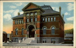 Wallace Library and Art Building Postcard