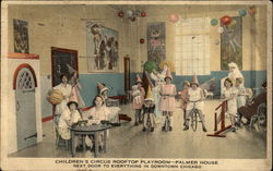 Children's Circus Rooftop Playroom - Palmer House Chicago, IL Postcard Postcard