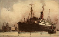 RMS Franconia-Cunard Line Steamers Postcard Postcard