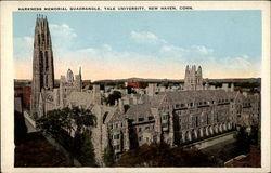 Harkness Memorial Quadrangle, Yale, University, New Haven, Conn Connecticut Postcard Postcard