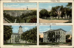 State University of Iowa City, Iowa Postcard