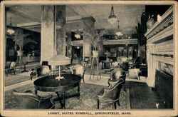 Lobby, Hotel Kimball Postcard