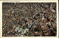 Old Boston From An Aeroplane Postcard