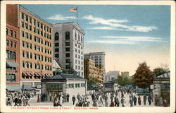 Tremont Street from Park Street Postcard