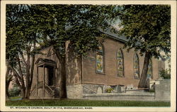 St. Michael's Church, Built in 1714 Marblehead, MA Postcard Postcard