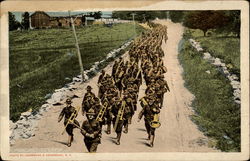 Military marching band Postcard