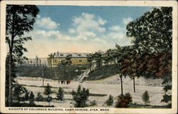 Knights of Columbus Building, Camp Devens, Ayer, Mass Massachusetts Postcard Postcard