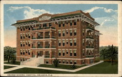 Orange General Hospital, Orlando, Fla Postcard