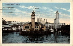 Colman Dock, Seattle Washington Postcard Postcard