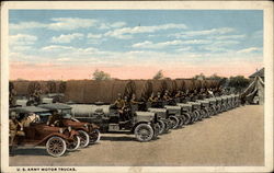 U.S. Army Motor Trucks Postcard