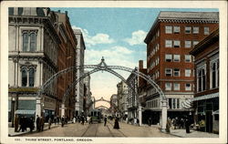 Third Street Portland, OR Postcard Postcard