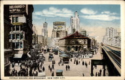 Herald Square and Broadway Postcard