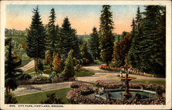 City Park Portland, OR Postcard Postcard