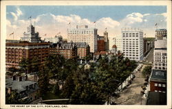 The Heart of the City, Portland, Ore Oregon Postcard Postcard