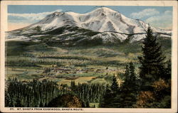 Mt. Shasta from Edgewood, Shasta Route Postcard