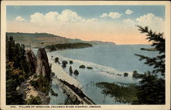 Pillars of Hercules, Columbia River Highway Oregon Postcard Postcard