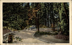 Showing a Curve of the "Figure Eight" Postcard