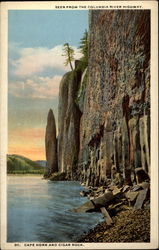 Seen from the Columbia River Highway. Cape Horn and Cigar Rock Oregon Postcard Postcard