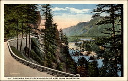 Columbia River Highway, Looking West From Eagle Creek Postcard