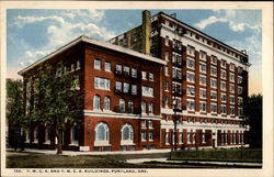 Y. W. C. A. and Y. M. C. A. Buildings Portland, OR Postcard Postcard