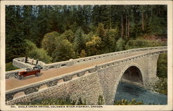 Eagle Creek Bridge, Columbia River Highway Oregon Postcard Postcard