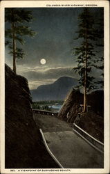 Viewpoint of Surpassing beauty Columbia River Highway, OR Postcard Postcard