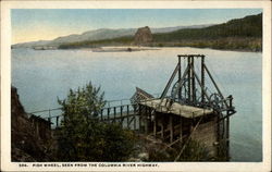 Fish Wheel, Seen from the Columbia River Highway Oregon Postcard Postcard