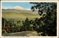 Mt. Pitt from the Pacific Highway Postcard