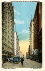 Fifth Street, Looking North From Morrison Postcard