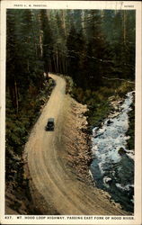 Mt. Hood Loop Highway, Passing East of Fork of Hood River Oregon Postcard Postcard