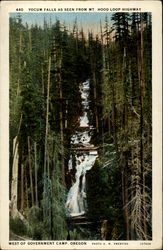 Yocum Falls as seen from Mt. Hood Loop Highway Government Camp, OR Postcard Postcard