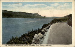 Approach to Oneonta Bluffs Columbia River Highway, OR Postcard Postcard