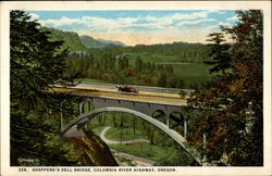 Shepperd's Dell Bridge, Columbia River Highway Oregon Postcard Postcard