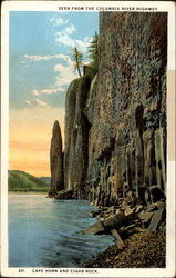 Seen from the Columbia River Highway. Cape Horn and Cigar Rock Oregon Postcard Postcard