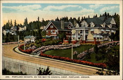 Portland Heights on the way to council Crest, Portland, Oregon Postcard Postcard