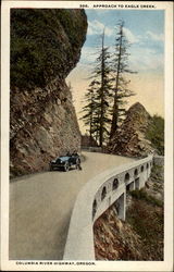 Approach to Eagle Creek. Columbia River Highway Oregon Postcard Postcard